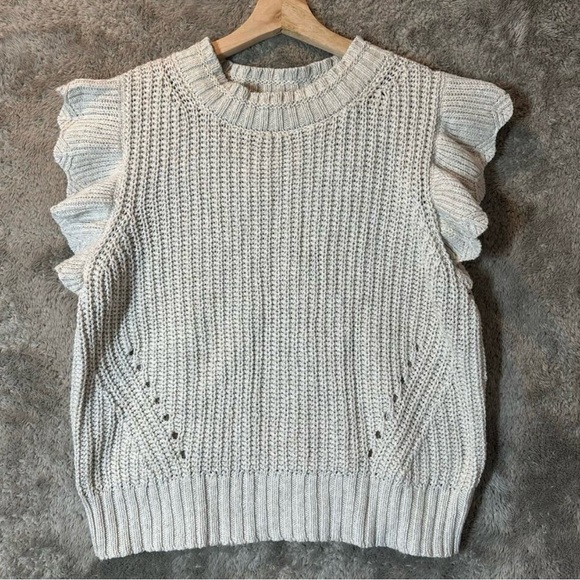 Universal Thread Cream Ruffle Sweater - Picture 4 of 5